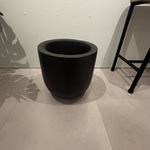 Palmboompot, zwart